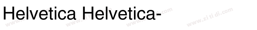 Helvetica Helvetica字体转换